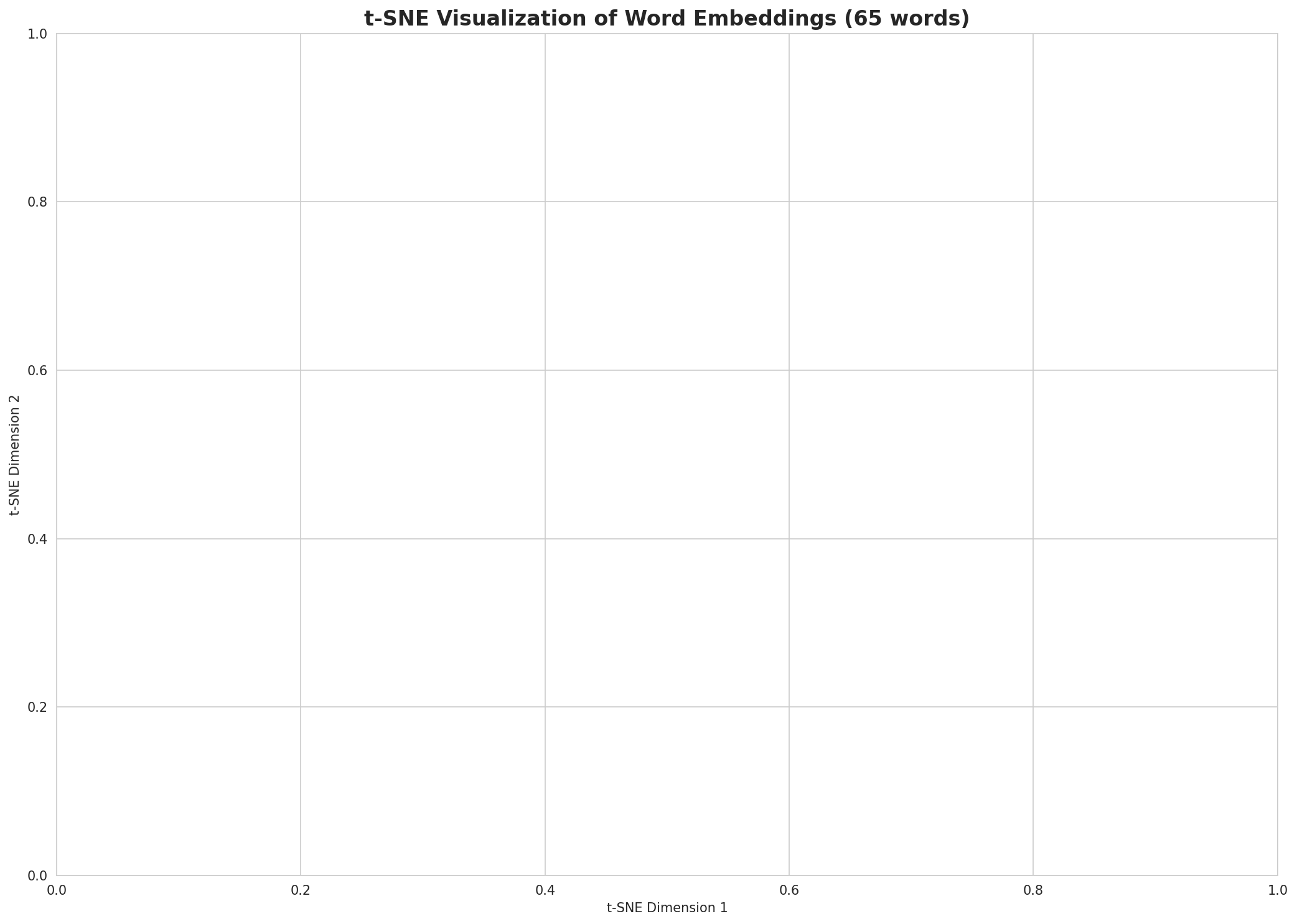 t-SNE Words
